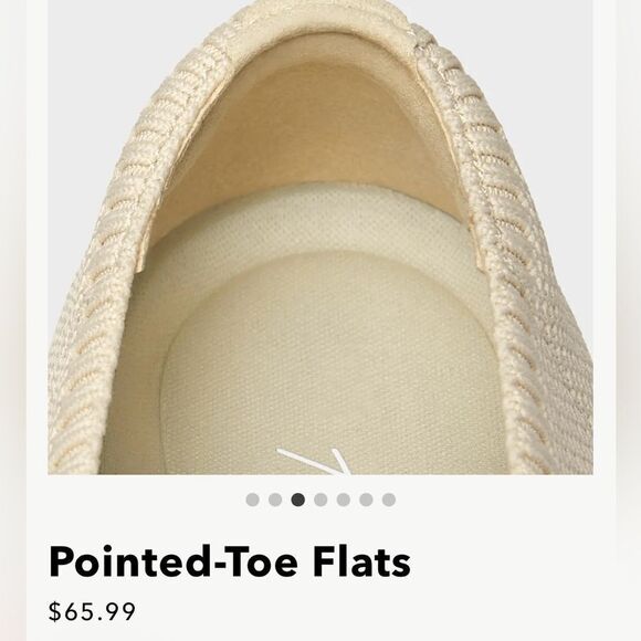 Arromic Nude Pointy Toe Flats - Picture 3 of 12